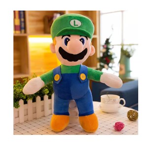 Foto 4 | Peluches Super Mario Bros Luigi Mario + Con Llavero 2 Pzs