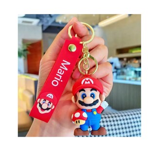 Foto 5 | Peluches Super Mario Bros Luigi Mario + Con Llavero 2 Pzs