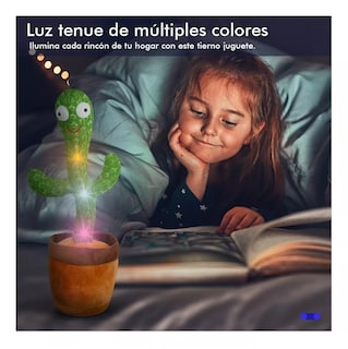 Foto 4 | Cactus Bailarín Peluche Felpa Juguete Para Niños Recargable Verde