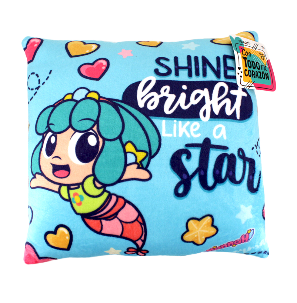 Foto 1 | Cojín Hannah la Sirenita AL1V-SBLS color Azul 36 CM Shine Bright Like a Star