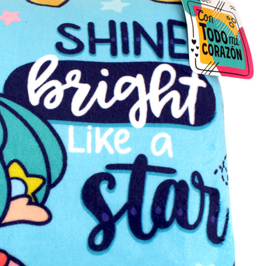 Foto 2 | Cojín Hannah la Sirenita AL1V-SBLS color Azul 36 CM Shine Bright Like a Star