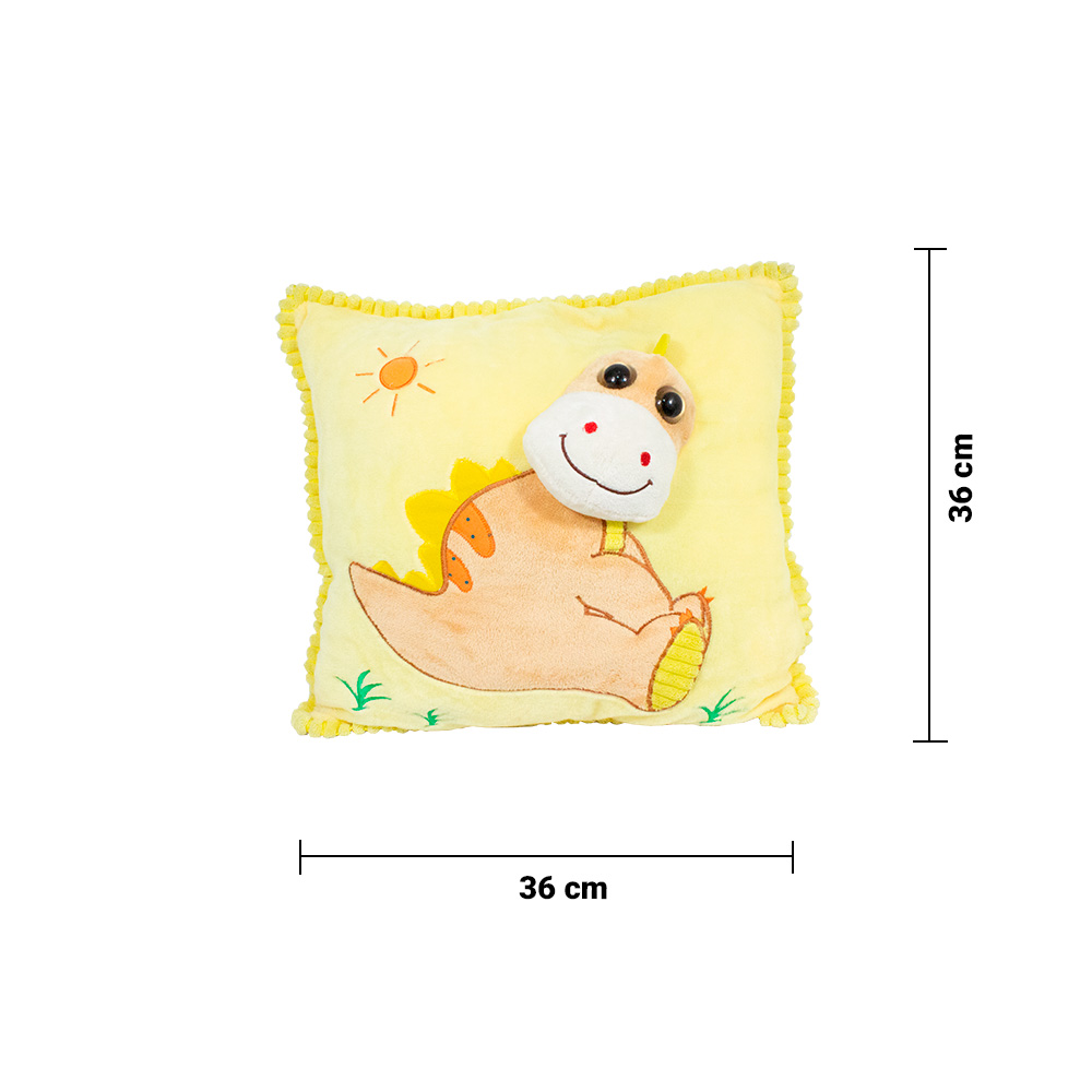 Foto 3 pulgar | Cojín de Peluche para Bebé Importadora La Merced GD-274/16/SK-AMA color Amarillo - Dinosaurio