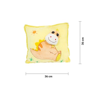 Foto 2 | Cojín de Peluche para Bebé Importadora La Merced GD-274/16/SK-AMA color Amarillo - Dinosaurio