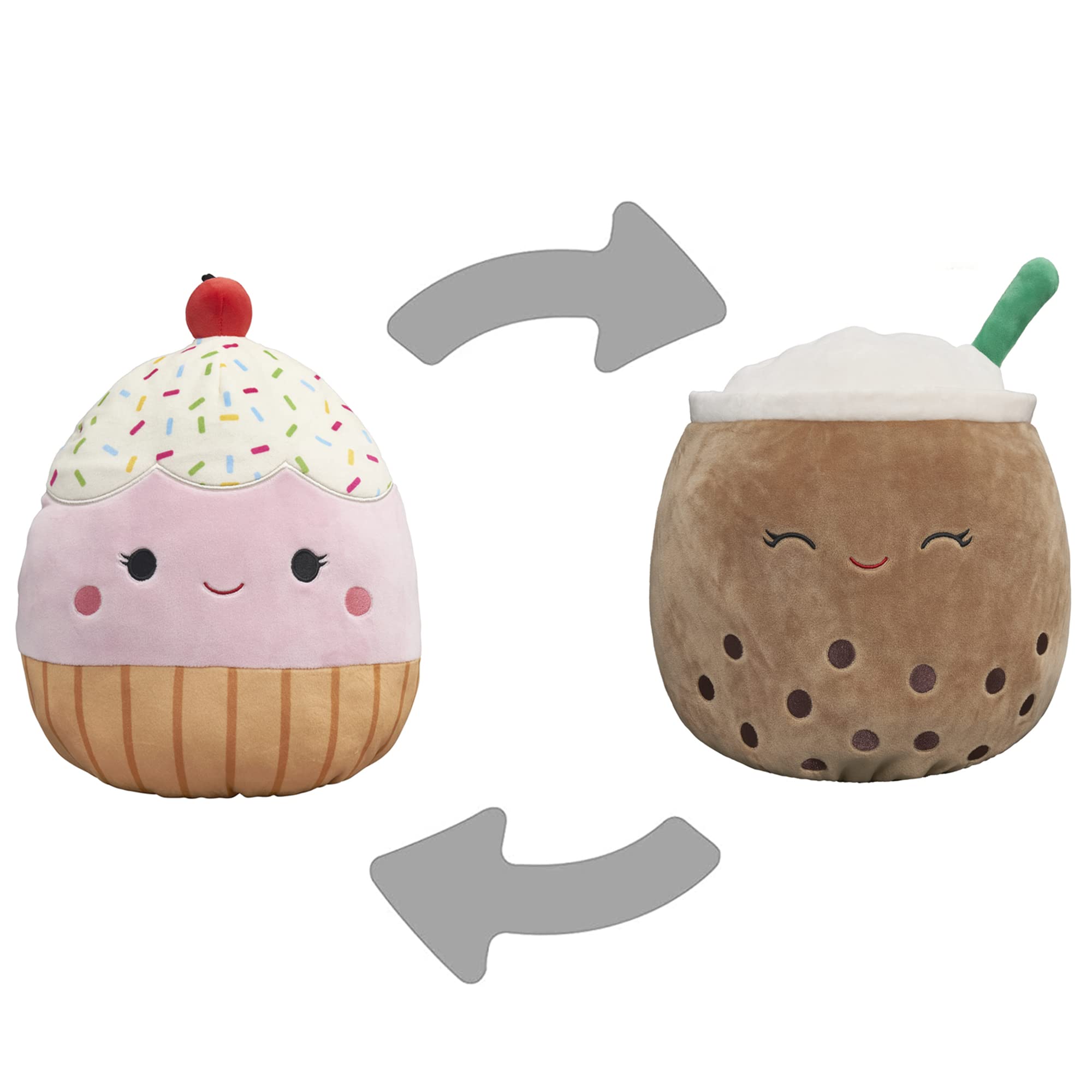 Foto 2 pulgar | Peluche Squishmallows Flip-a-mallows Brown Boba Tea 30 Cm - Venta Internacional