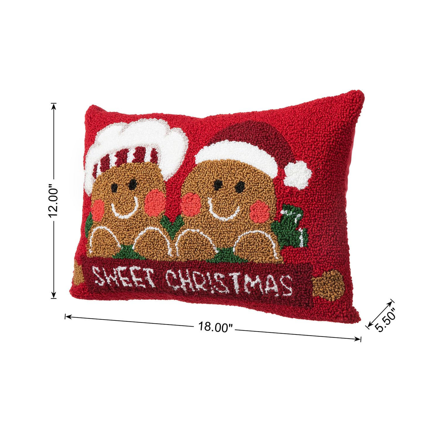 Foto 6 pulgar | Cojín Navideño Glitzhome Gingerbread Para Niños Y Niñas - Venta Internacional.