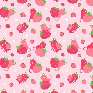 Foto 4 | Bolsa De Peluche Teeturtle Strawberry Cats Con Pulpo Reversible - Venta Internacional.