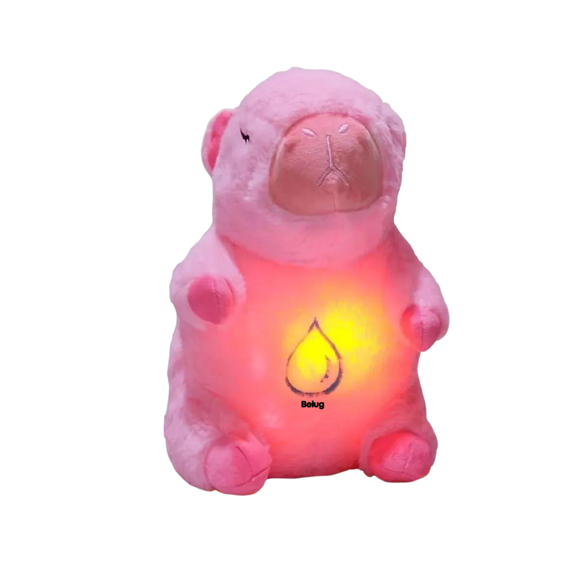 Foto 2 pulgar | Peluche Capibara Belug Ansiedad Dormir Música Rosa