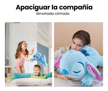 Foto 4 | Stitch Peluche Belug Almohada 40cm Azul Rey
