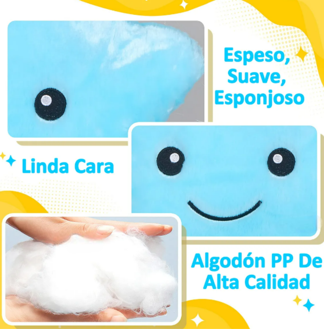 Foto 3 pulgar | Xtellar Cojín Luminoso Decorativo De Peluche Estelar: Confort Y Magia En Tus Manos