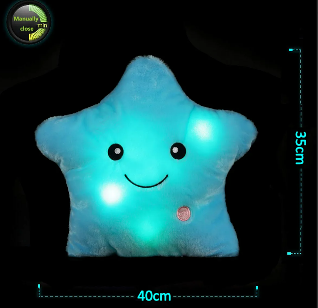 Foto 4 pulgar | Xtellar Cojín Luminoso Decorativo De Peluche Estelar: Confort Y Magia En Tus Manos