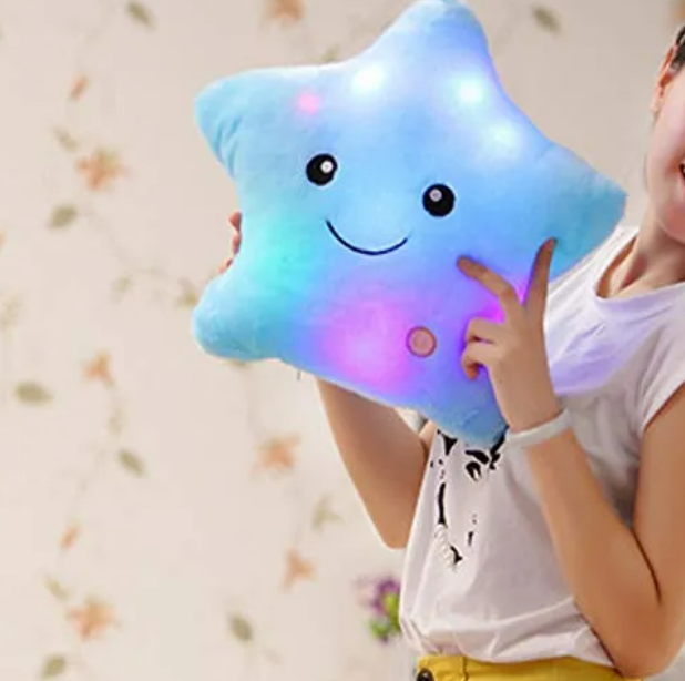 Foto 5 pulgar | Xtellar Cojín Luminoso Decorativo De Peluche Estelar: Confort Y Magia En Tus Manos