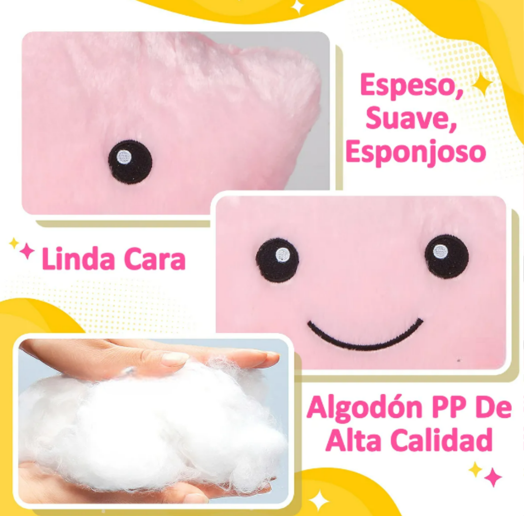 Foto 3 pulgar | Xtellar Cojín Luminoso Decorativo De Peluche Estelar: Confort Y Magia En Tus Manos