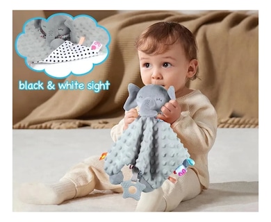 Foto 4 | Manta De Apego Belug Peluche Gris