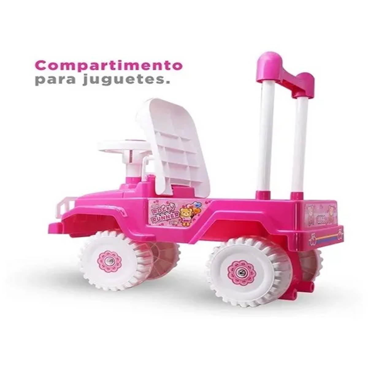 Foto 3 pulgar | Carrito Montable Mytek Jeep color Rosa