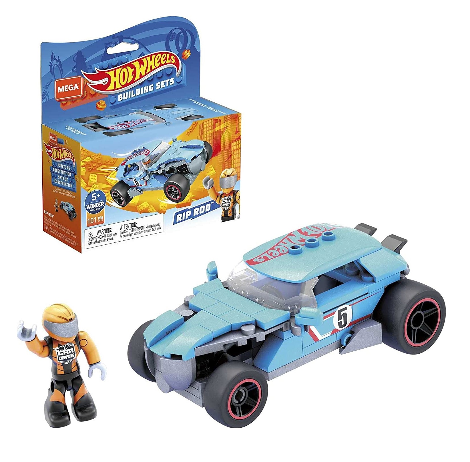 Foto 2 pulgar | Mega Construx Hot Wheels Carro Building Set Mattel