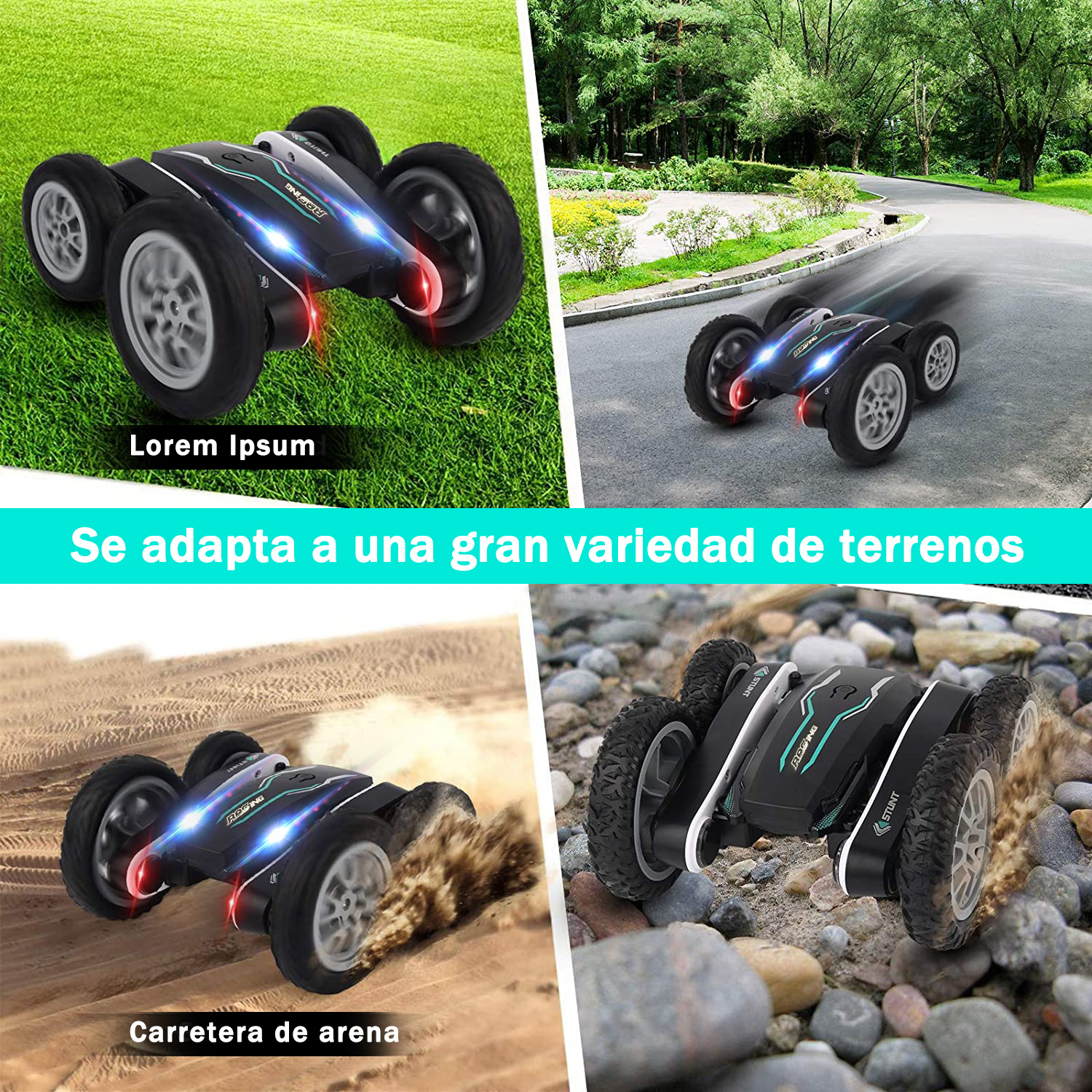 Foto 4 pulgar | Coche Acrobático Sangkee T10005 Rc Multicolor