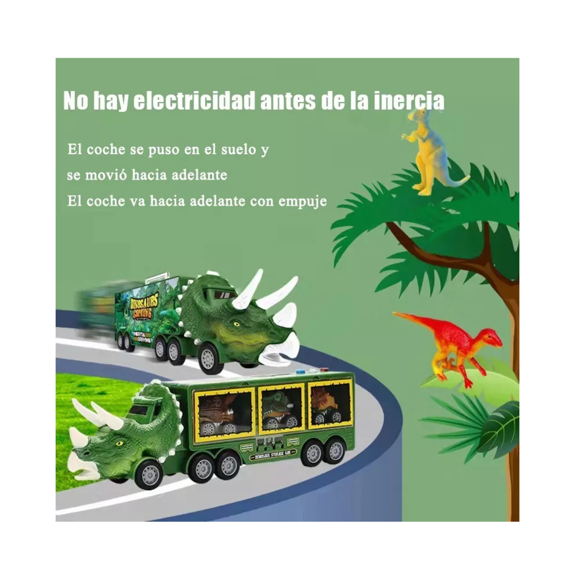 Foto 3 | Juguete BELUG Camión Dinosaurio para Niños con Luces y Sonido