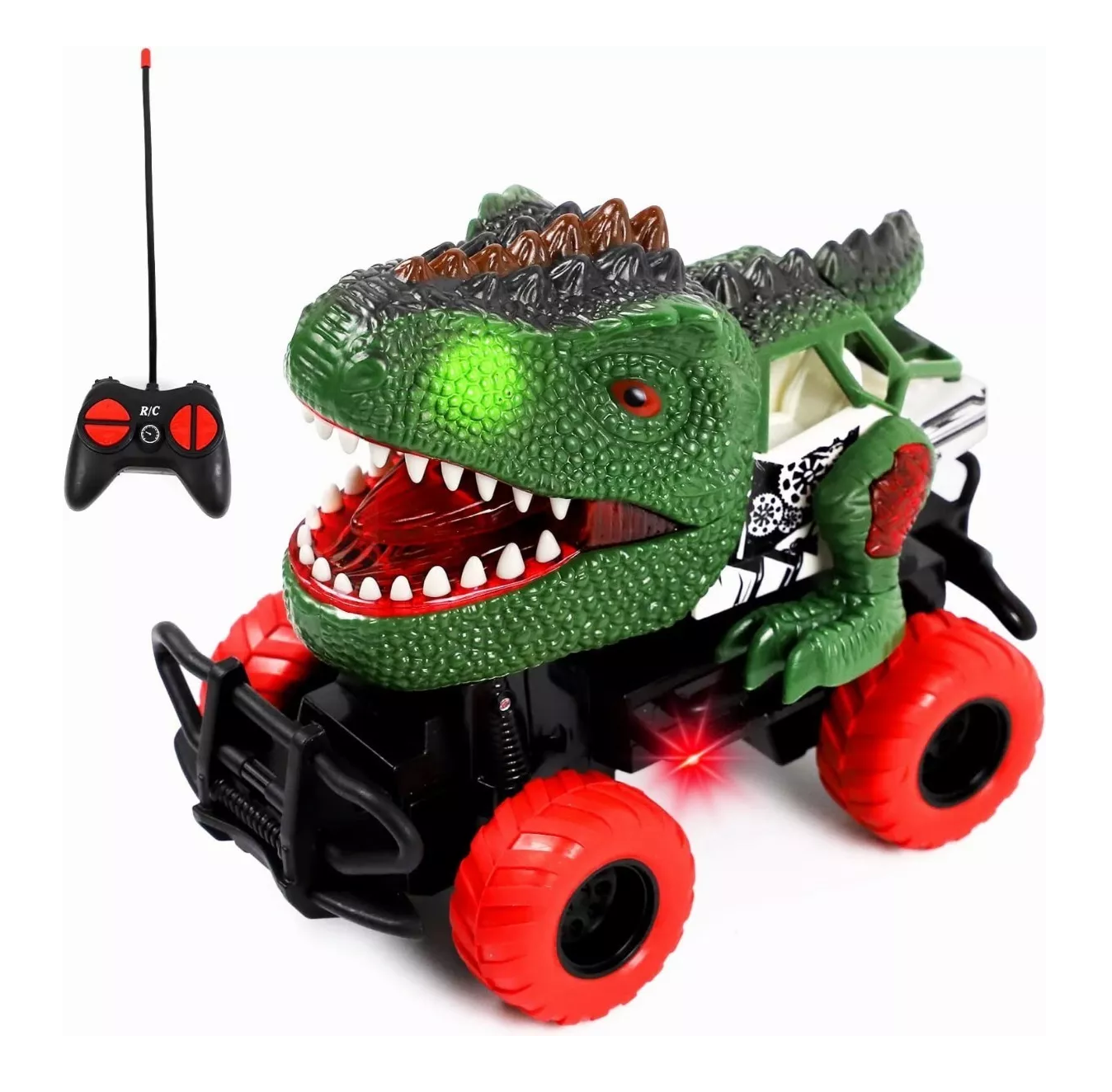 Coche Juguete Dinosaurio Belug Control Remoto  color Verde con 4 Canales para Niños