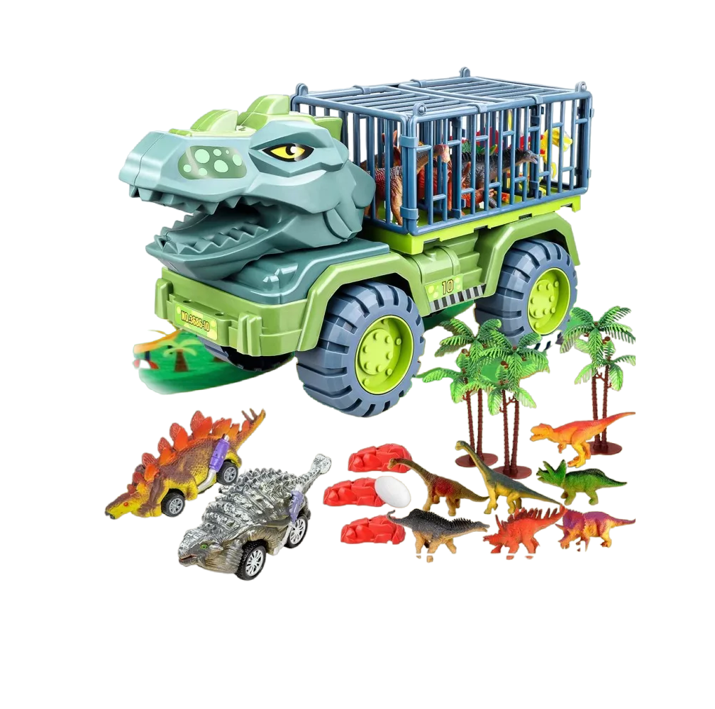 Foto 1 | Vehículo Transportador De Juguete De Dinosaurio