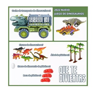Foto 2 | Vehículo Transportador De Juguete De Dinosaurio