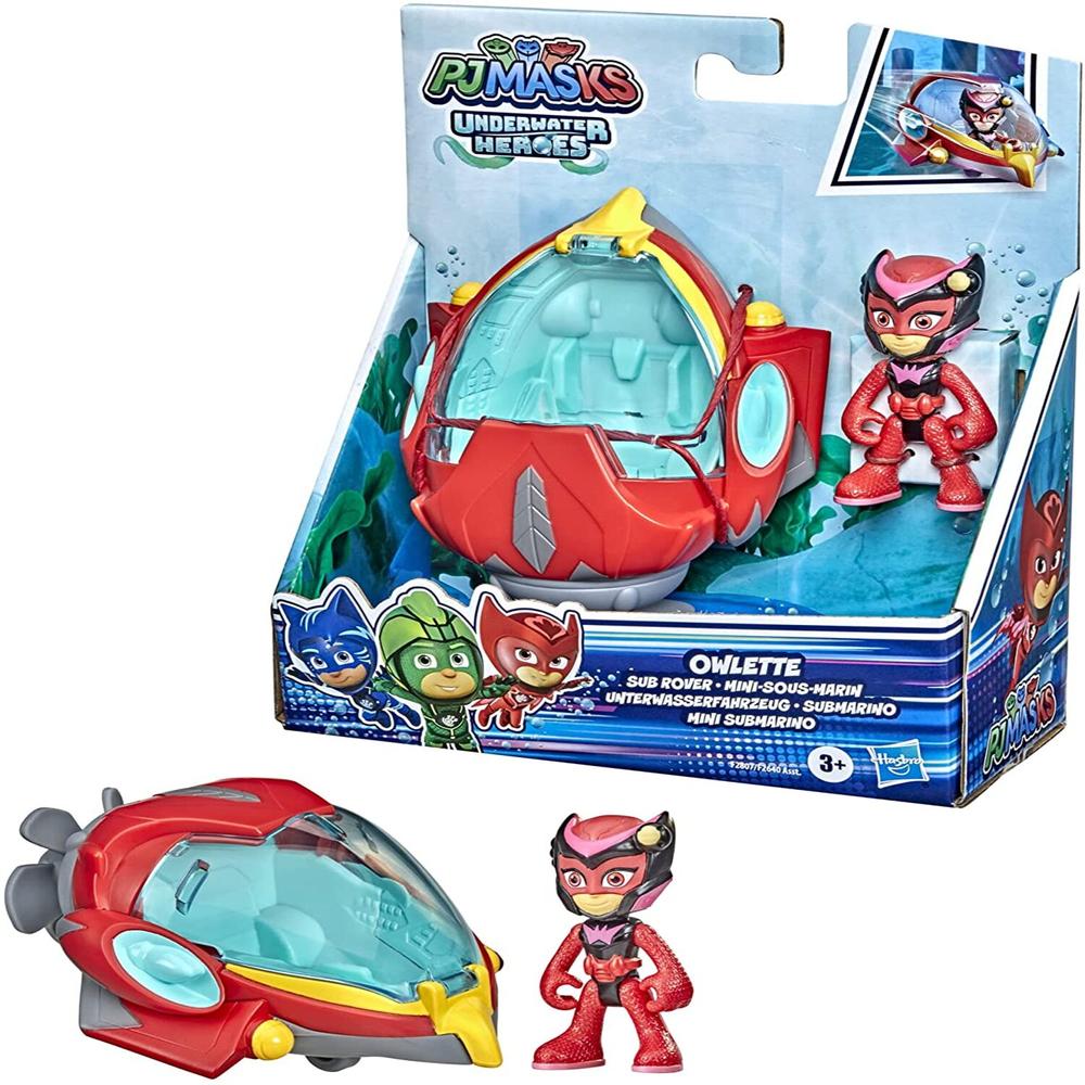 Foto 3 pulgar | Figura Pj Masks: Owlette con Mini Submarino