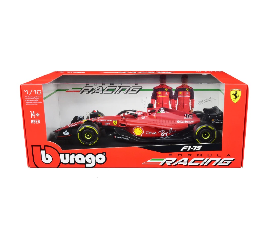 Foto 2 pulgar | Carro A Escala F1 Bburago Ferrari Charles Leclerc #16 Formula 1 color Rojo