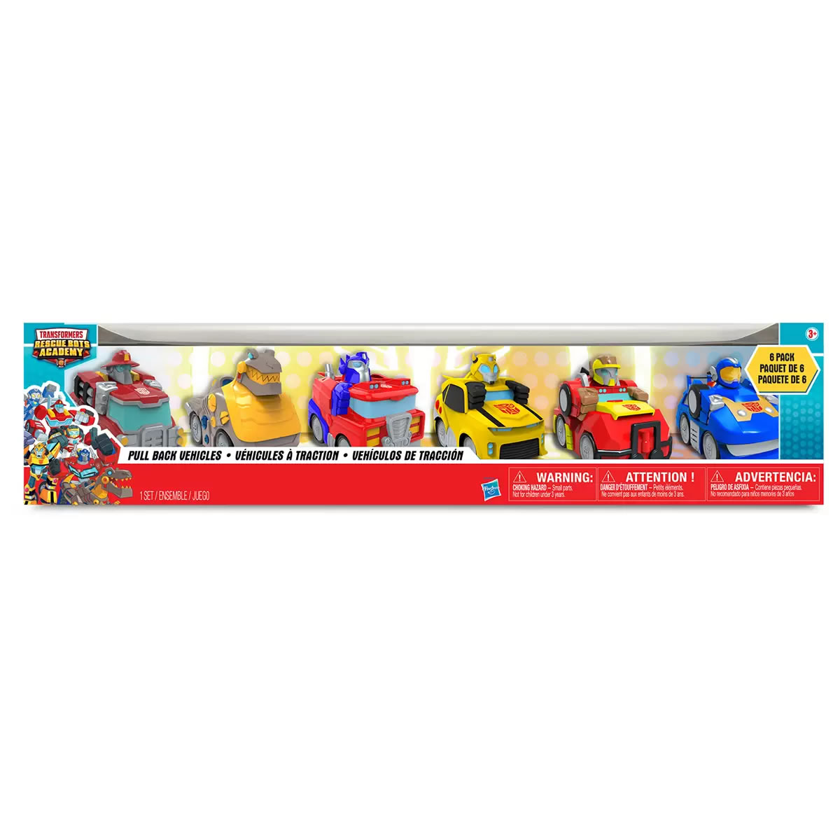 6 Automóviles De Tracción Hasbro Transformers Rescue Bots Academy