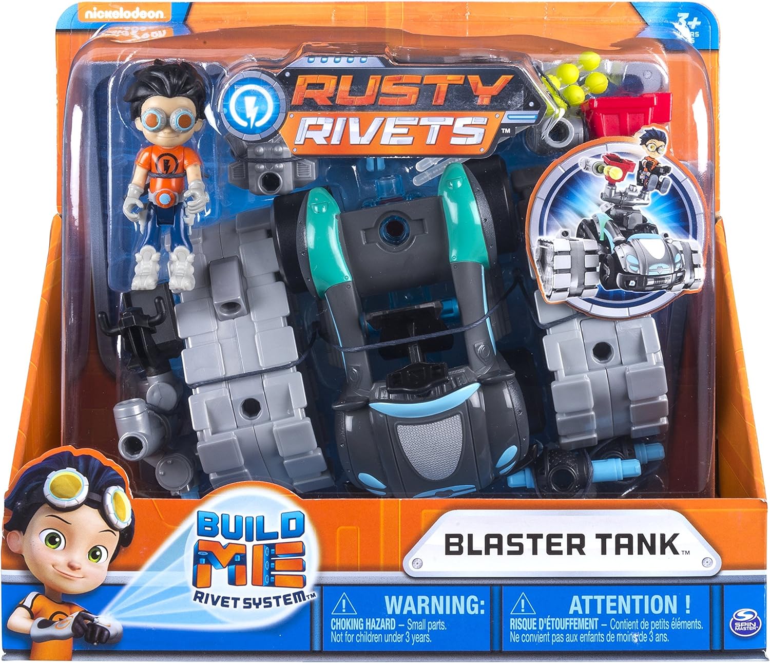 Foto 2 pulgar | Coche Armable Blaster Tank De Spin Master