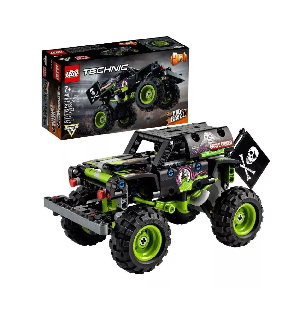 Foto 2 | Kit Lego Technic Monster Jam Grave Digger 212 Piezas