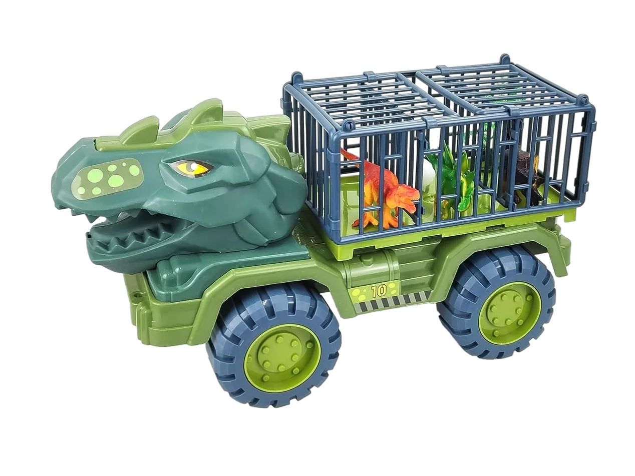 Camión Transportador Y Accesorios P/15 Dinosaurios Regalo para Niños