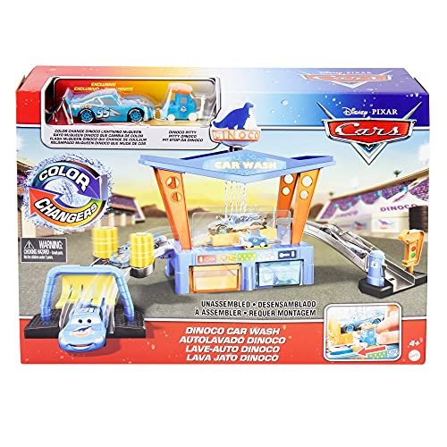 Foto 7 pulgar | Venta Internacional - Set De Juego Dinoco Car Wash De Disney Cars Toys Y Pixar Car