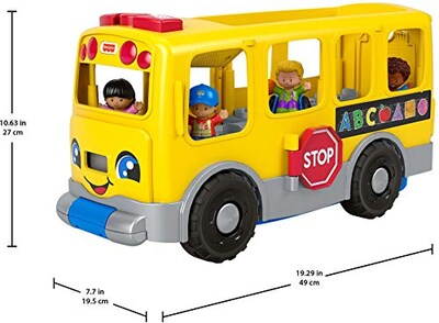 Foto 6 | Autobús Escolar Fisher-Price Little People Multicolor