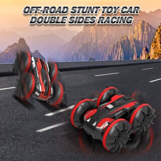 Foto 5 | Venta Internacional - Coche RC Huoguo Amphibious Stunt 2.4 Ghz 4wd Rojo para Niños