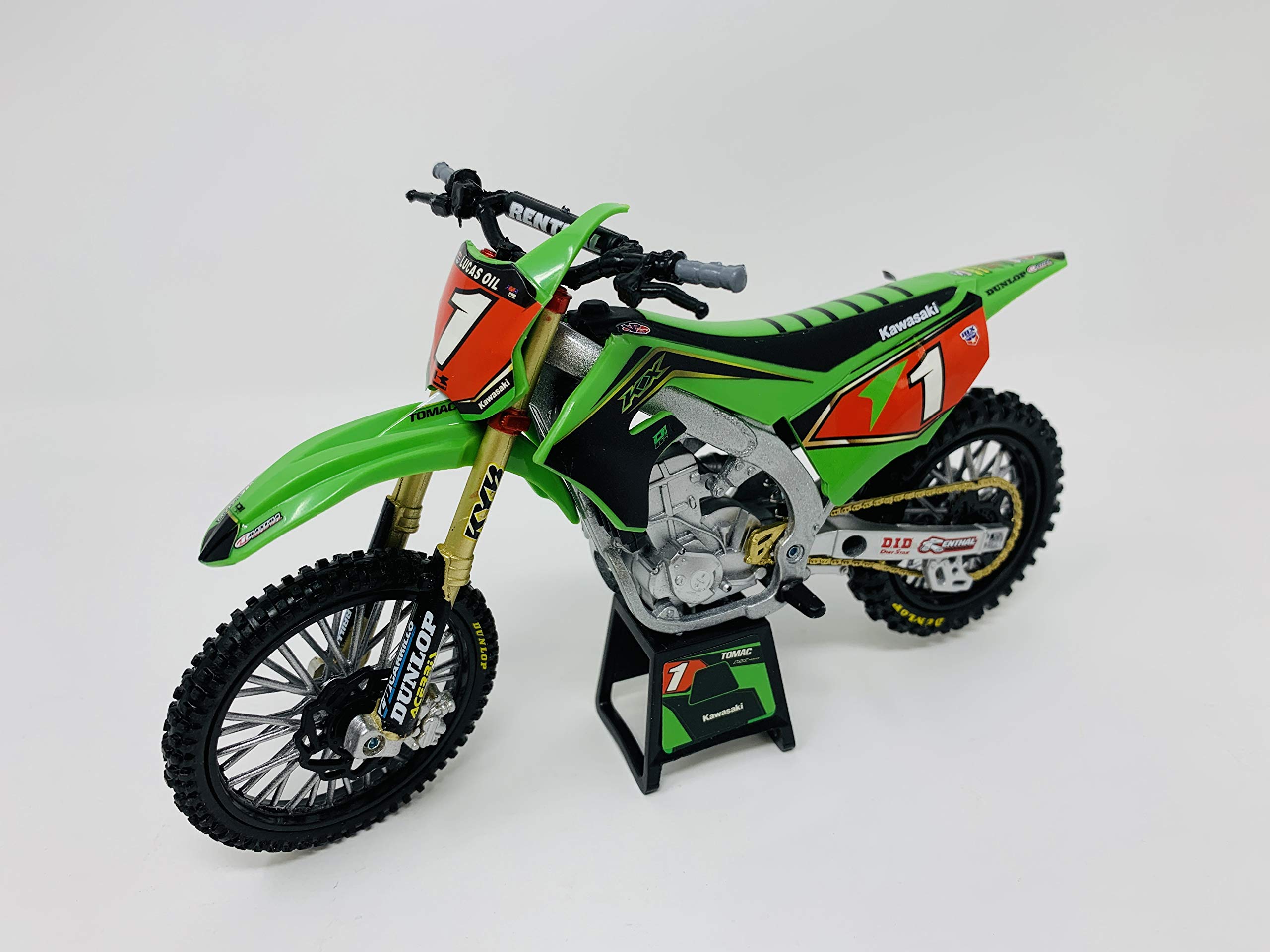 Foto 3 pulgar | Venta Internacional - Moto Kawasaki Kx 450 #3 Eli Tomac Factory Racing Escala 1/12 Diecast Modelo de Motocicleta de N