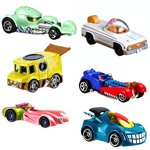 Foto 4 pulgar | Venta Internacional-Autos Hot Wheels de Bob Esponja 6 Piezas