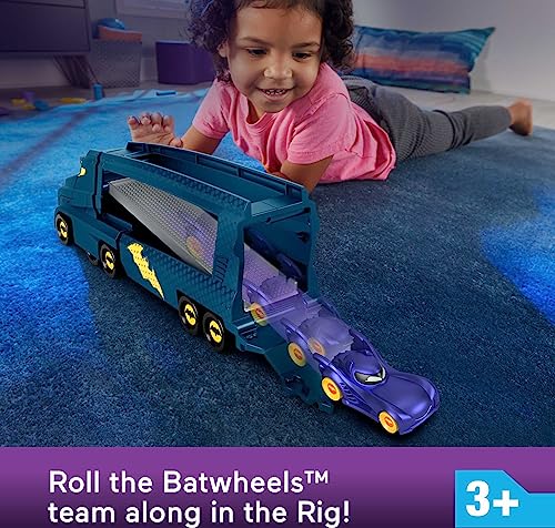 Foto 3 pulgar | Venta Internacional - Transportista De Juguetes Fisher-price Dc Batwheels Bat-big Rig Con 1 Coche