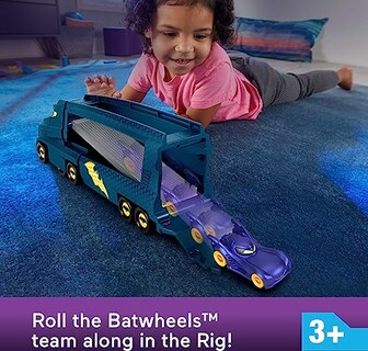 Foto 2 | Venta Internacional - Transportista De Juguetes Fisher-price Dc Batwheels Bat-big Rig Con 1 Coche