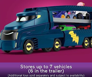 Foto 4 | Venta Internacional - Transportista De Juguetes Fisher-price Dc Batwheels Bat-big Rig Con 1 Coche