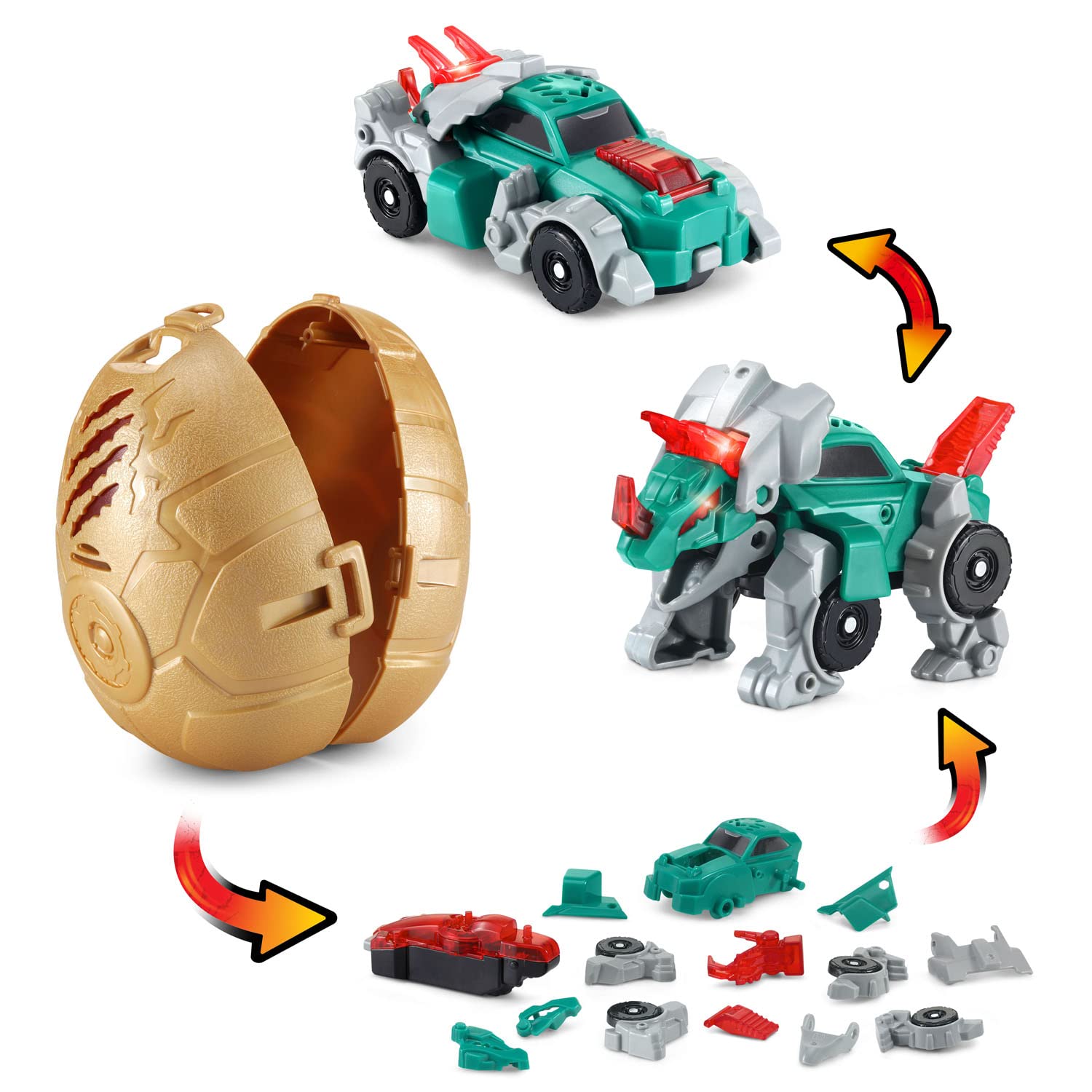 Foto 4 pulgar | Venta Internacional - Toy Vtech Switch And Go Hatch And Roaaar Egg Triceratops Rac