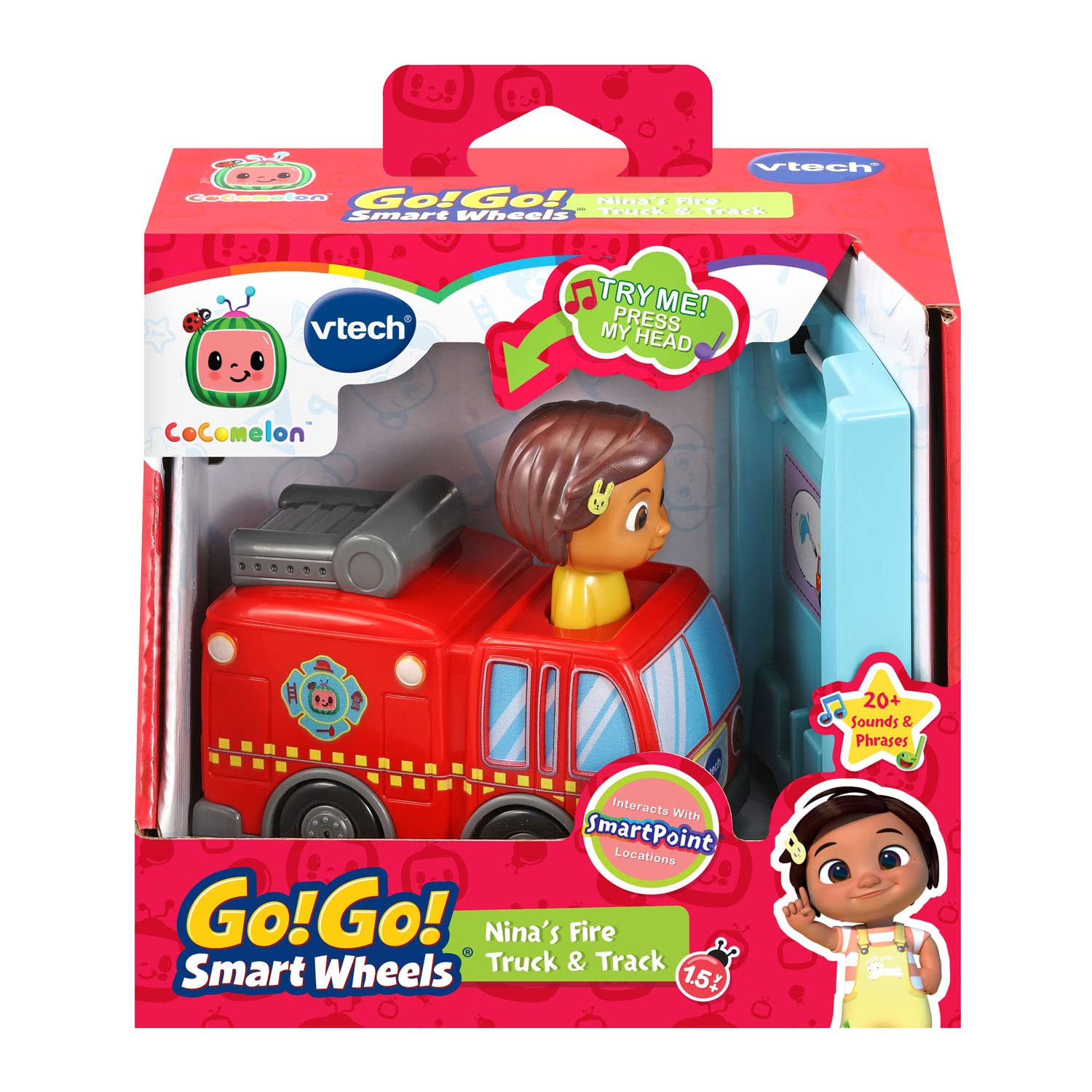 Foto 7 | Venta Internacional - Juguete Vtech Cocomelon Go! ¡vamos! Smart Wheels El Camión De Bomberos De Nina