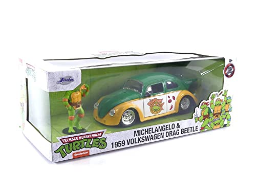 Foto 7 pulgar | Venta Internacional - Coche De Juguete Jada Teenage Mutant Ninja Turtles 1:24 Volkswagen Dr