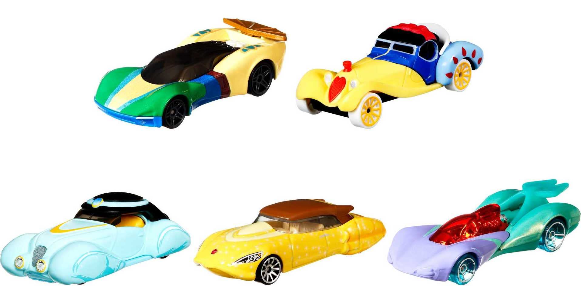 Foto 2 pulgar | Venta Internacional - Coches Inspirados en Personajes de Princesa Disney Hot Wheels 5 Piezas