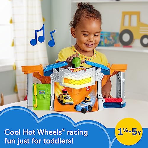 Foto 3 pulgar | Venta Internacional - Pista de Carreras Fisher-Price Little People Hot Wheels con Sonido