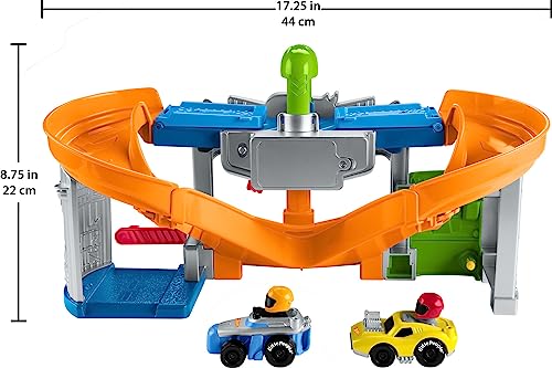 Foto 6 pulgar | Venta Internacional - Pista de Carreras Fisher-Price Little People Hot Wheels con Sonido