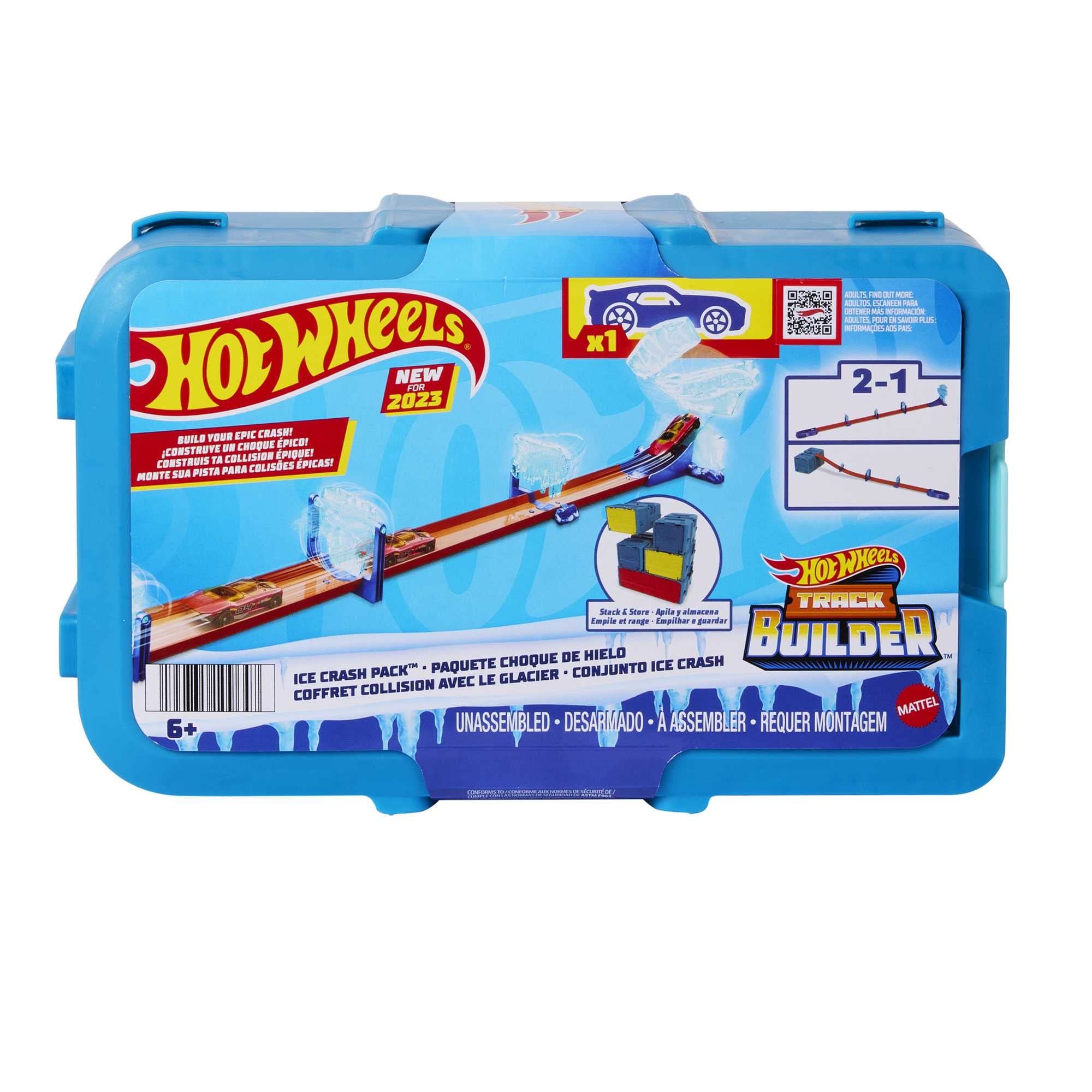 Foto 3 pulgar | Venta Internacional - Pack Track Builder Playset Hot Wheels Ice Crash +10 Unidades