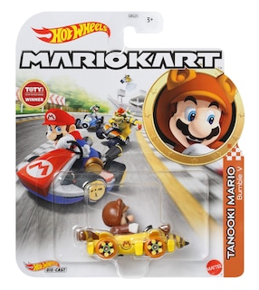 Foto 1 | Venta Internacional - Carro de Juguete Die Cast Mario Kart Tanooki Mario Bumble V Hot Wheels