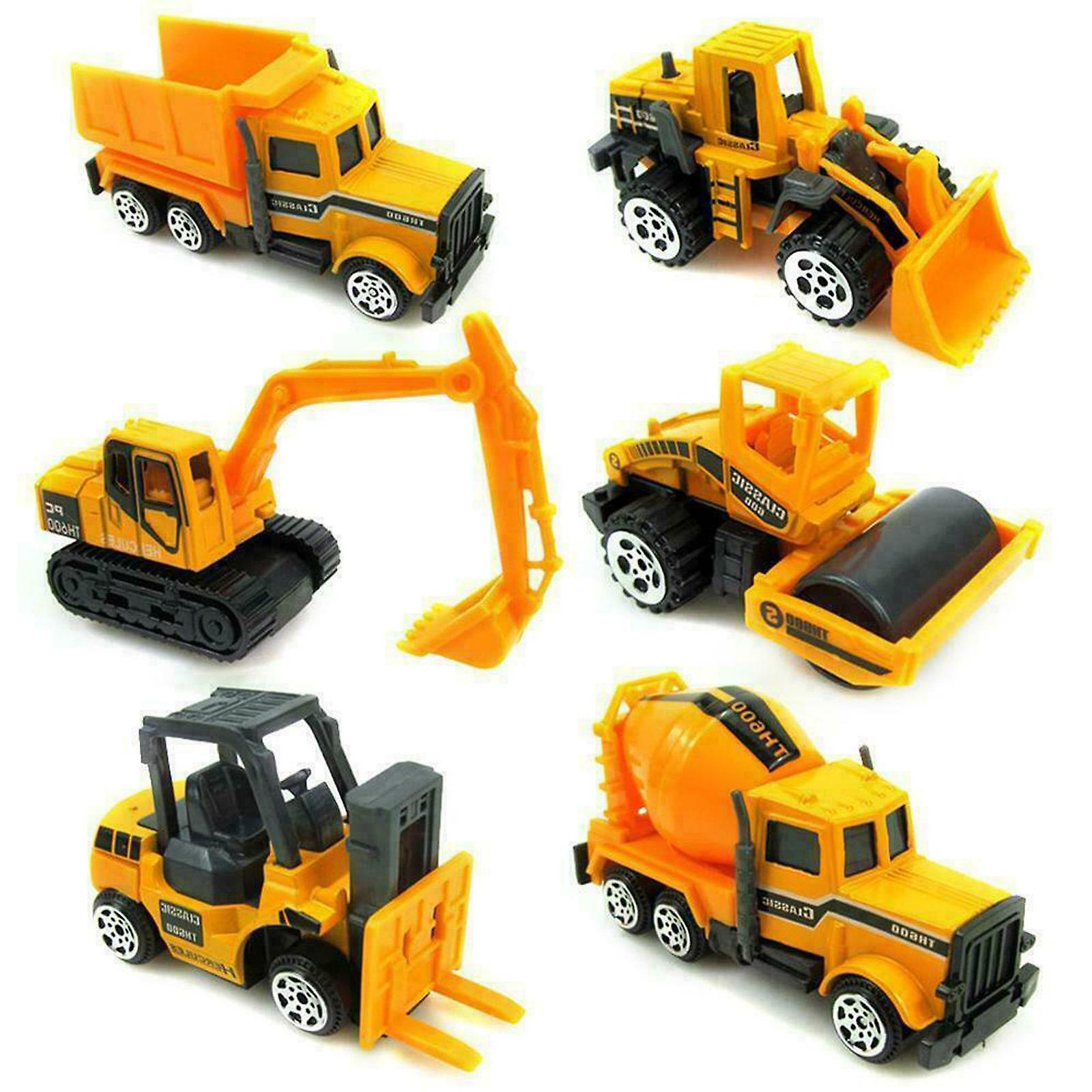 Foto 2 pulgar | Venta Internacional-Carros de Construcción de Juguete 6 Piezas