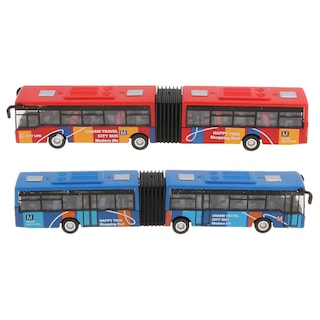 Foto 3 | Venta Internacional - Autobuses de Juguete Fundido a Presión Escala 1:64 2 Piezas