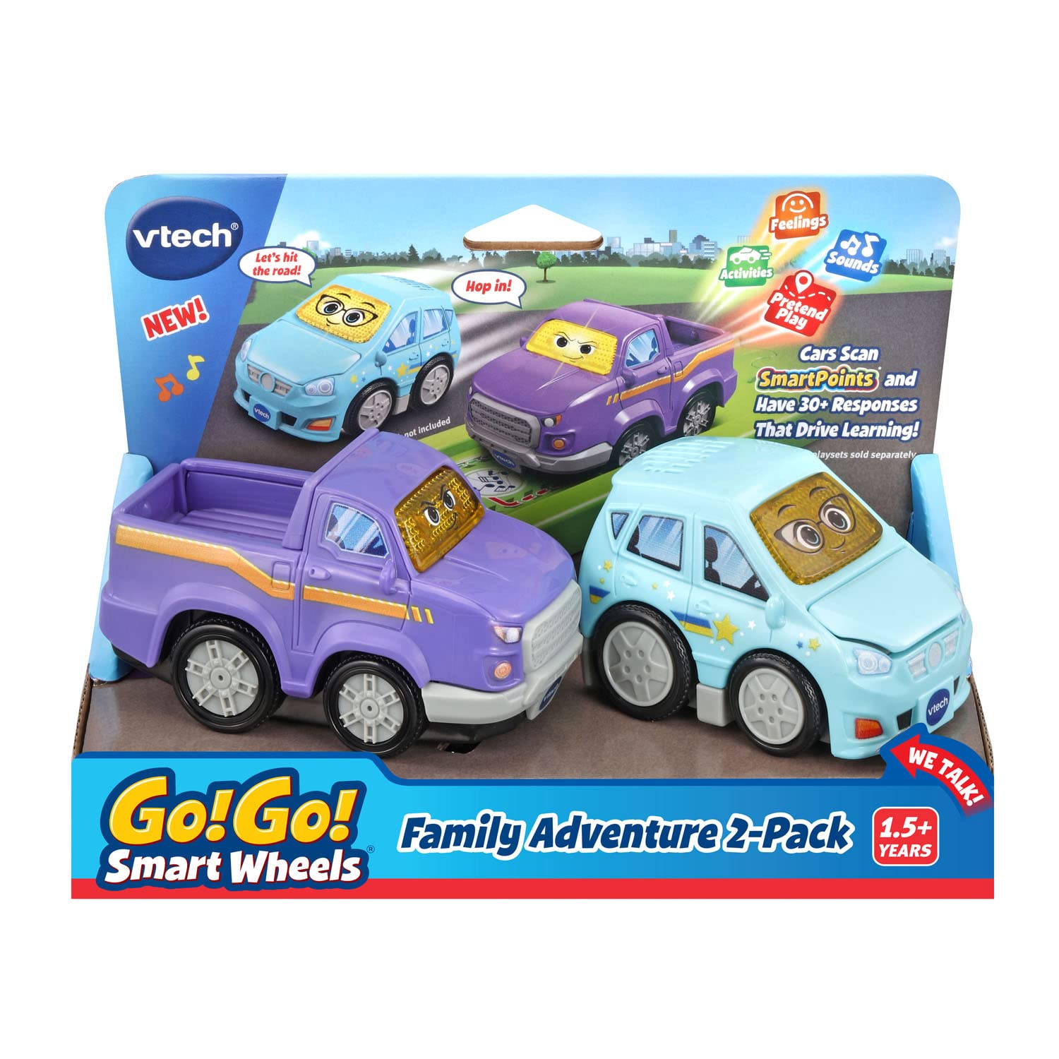 Foto 8 pulgar | Venta Internacional - Juguete VTech Go! Smart Wheels Family Adventure 2 Unidades