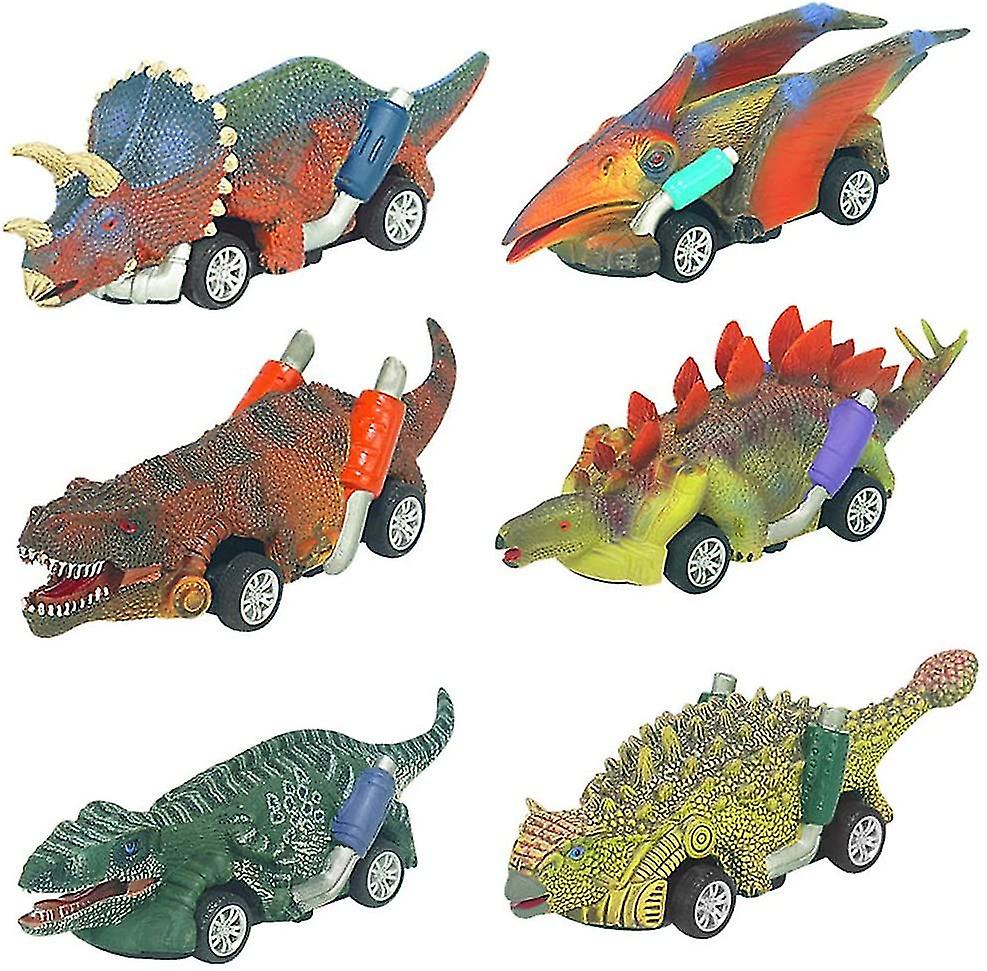 Foto 2 pulgar | Venta Internacional - Juguetes de Coche de Dinosaurios 6 Unidades